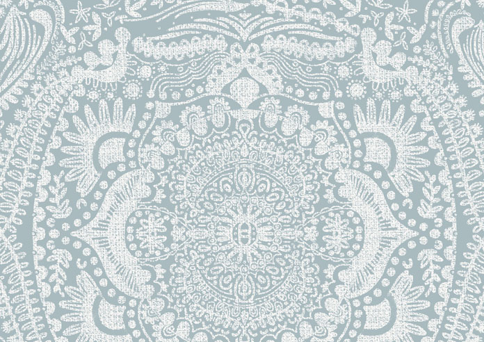 Tribe Mandala, Mineral Blue - Twist&Fit Roller Blind - Image 6